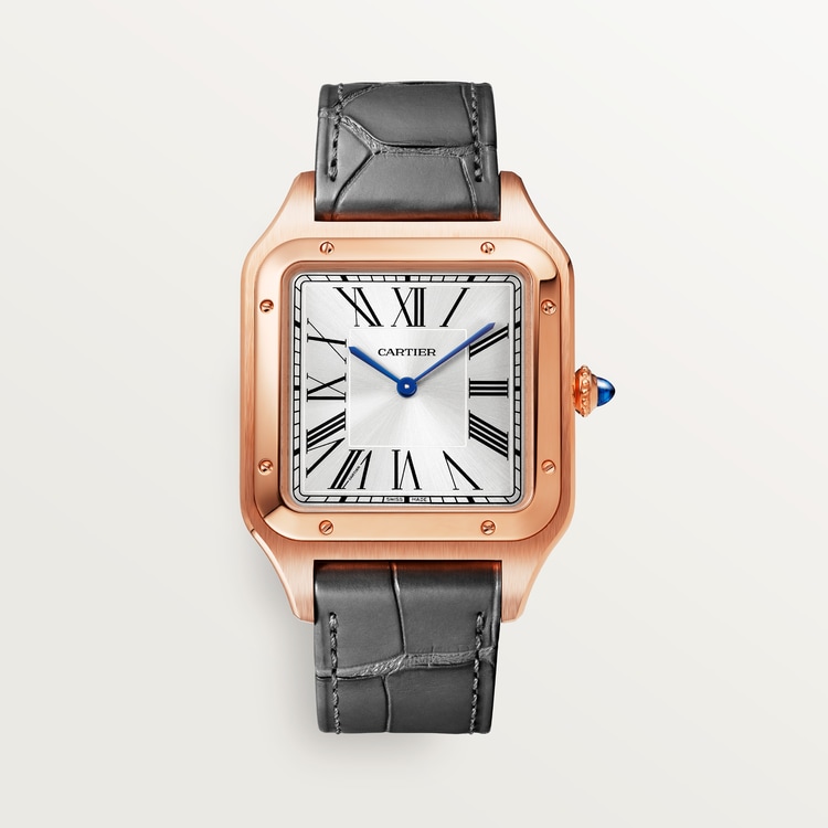 Cartier Santos-Dumont Extra-Large – Silver Dial – Rose Gold reference WGSA0032
