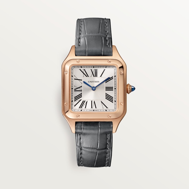 Cartier Santos-Dumont Large – Silver Dial – Rose Gold reference WGSA0022