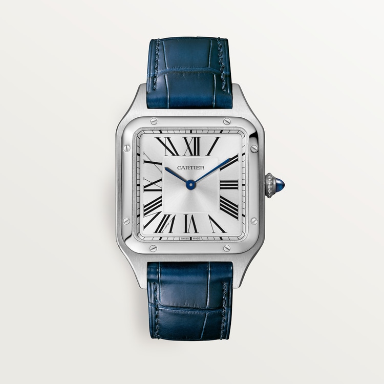 Cartier Santos-Dumont Large – Silver Dial – Stainless Steel reference WSSA0022