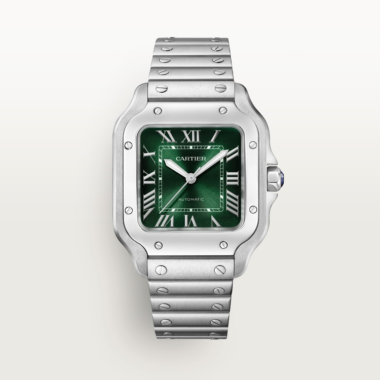 Cartier Santos de Cartier Medium – Green Dial – Stainless Steel reference WSSA0061