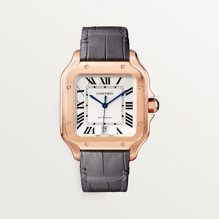 Cartier Santos de Cartier Large – Silver Dial – Rose Gold reference WGSA0019